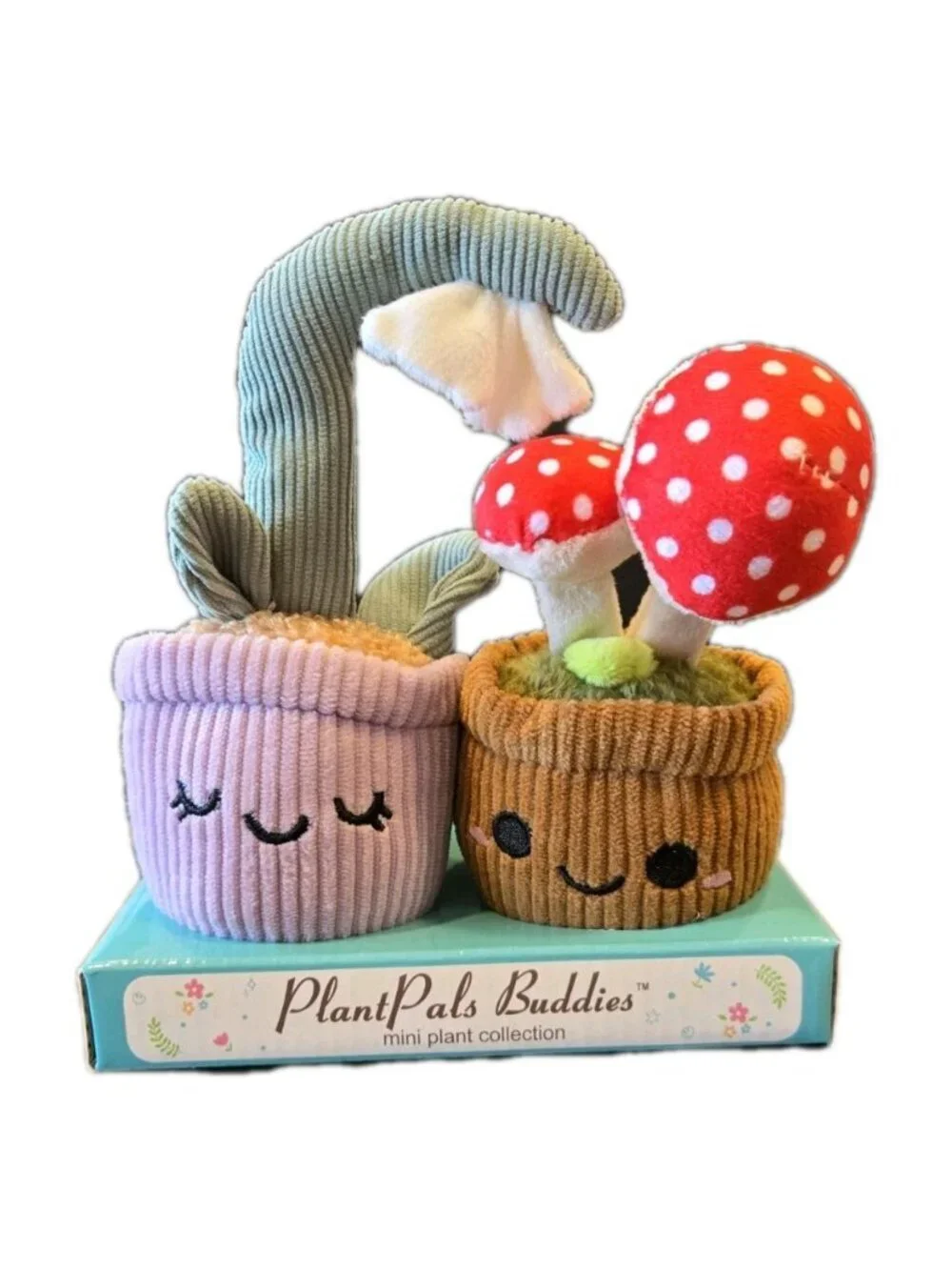 New Linzy Toys Plant Pals Buddies Potted Plush Stuffed Toy Mushroom Flower Decor